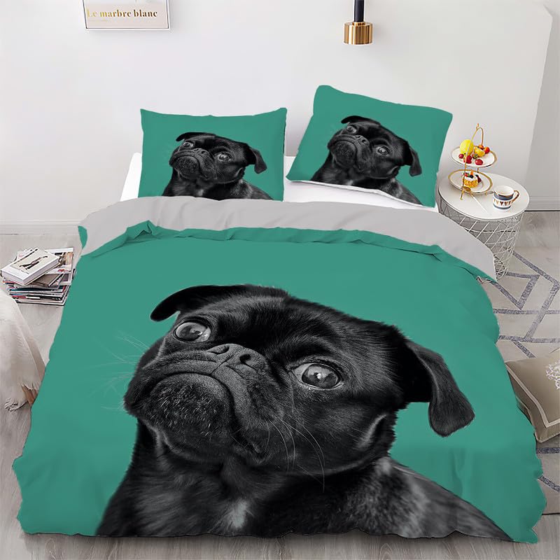 Funda nórdica de pitbull microfibra 110g/m² suave con funda almohada