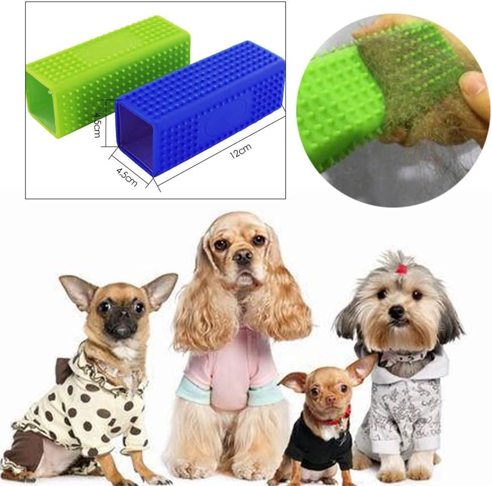 Pet Hair Remover Brush Clothes Carpet Lint Cleaner Shedding for Dog Unhairing Roller(White-Dinosaur Doodle4)