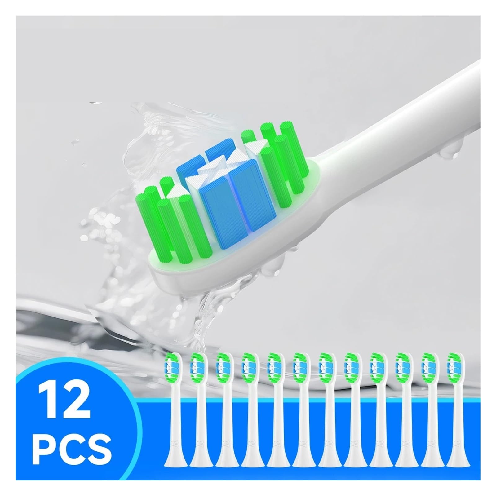 Ersatzbürstenköpfe für Erwachsene, kompatibel mit Philips, 4/8/12/20PCS | Zahnbürstenköpfe aus Kunststoff für täglichen Wechsel und Mundpflege für Erwachsene(20HB110)