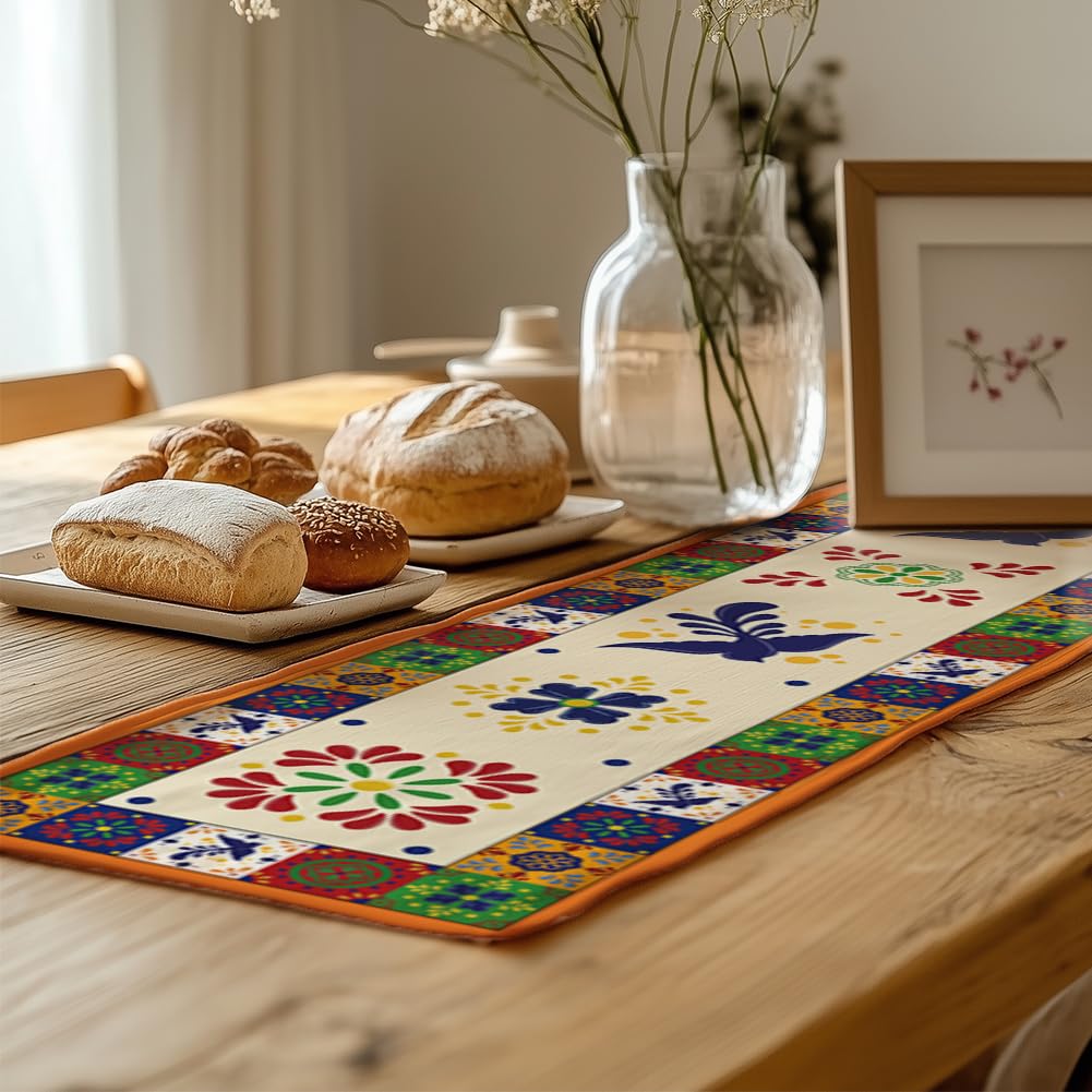 NBEADS Floral Bird Table Runner - Image 4