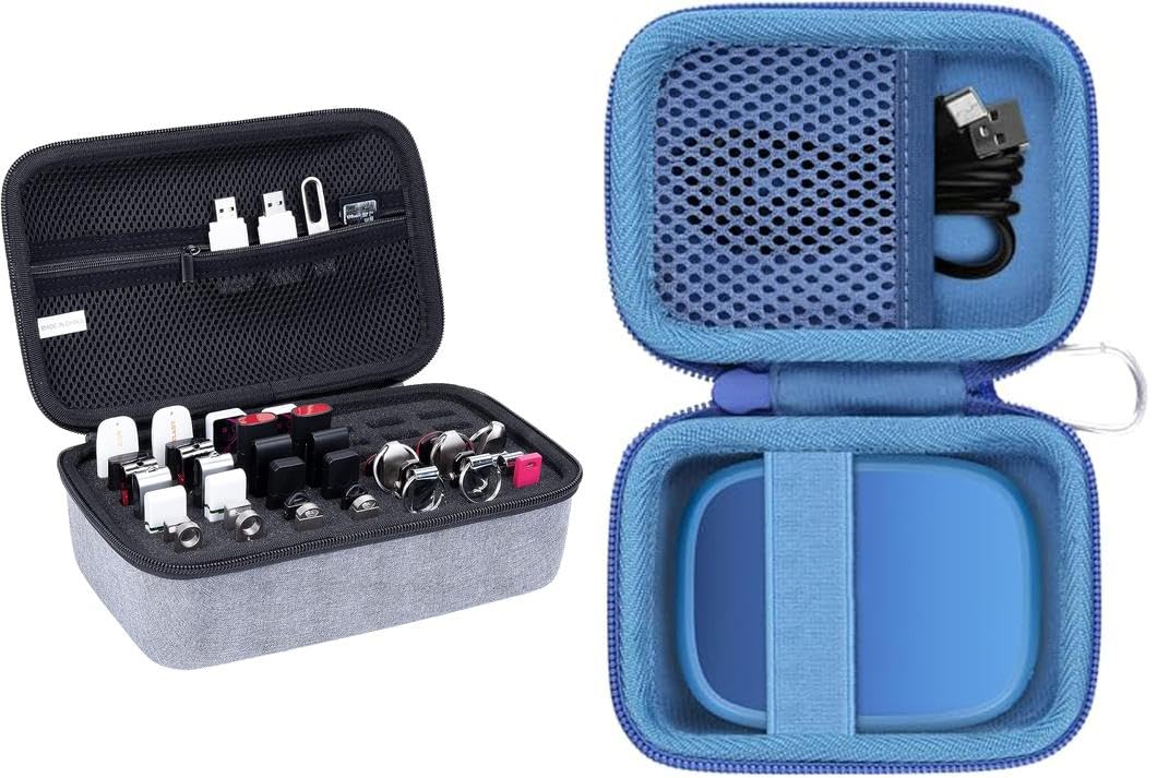 Aenllosi Custodia per Kingston Bifrost/Netac/SanDisk + SanDisk Extreme | Materiale resistente all'acqua, Protezione dalla polvere, Protezione da graffi, Tasca interna in rete, Chiusura con cerniera