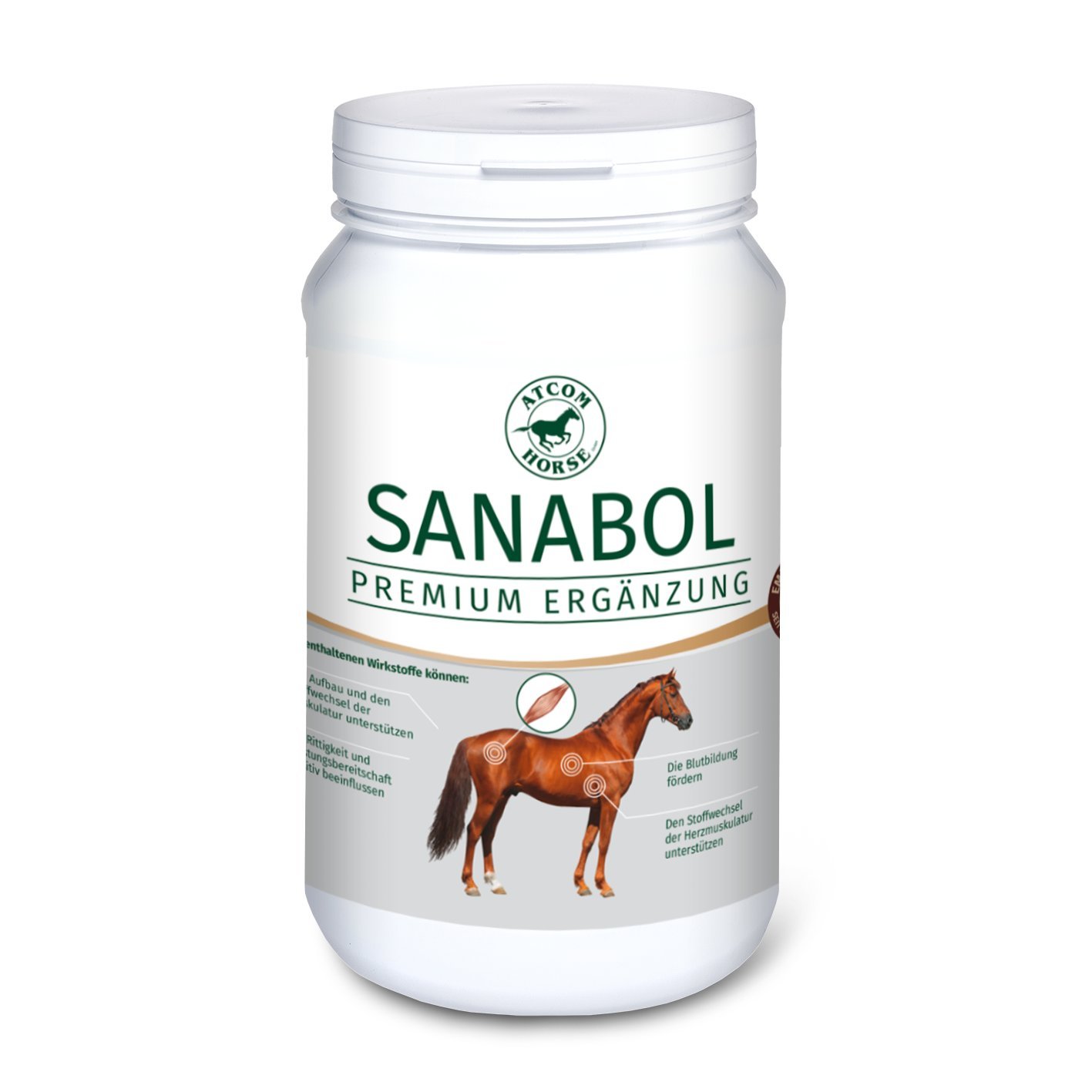 ATCOM sanabol - Suplemento Alimentario Para Caballos - 1kg