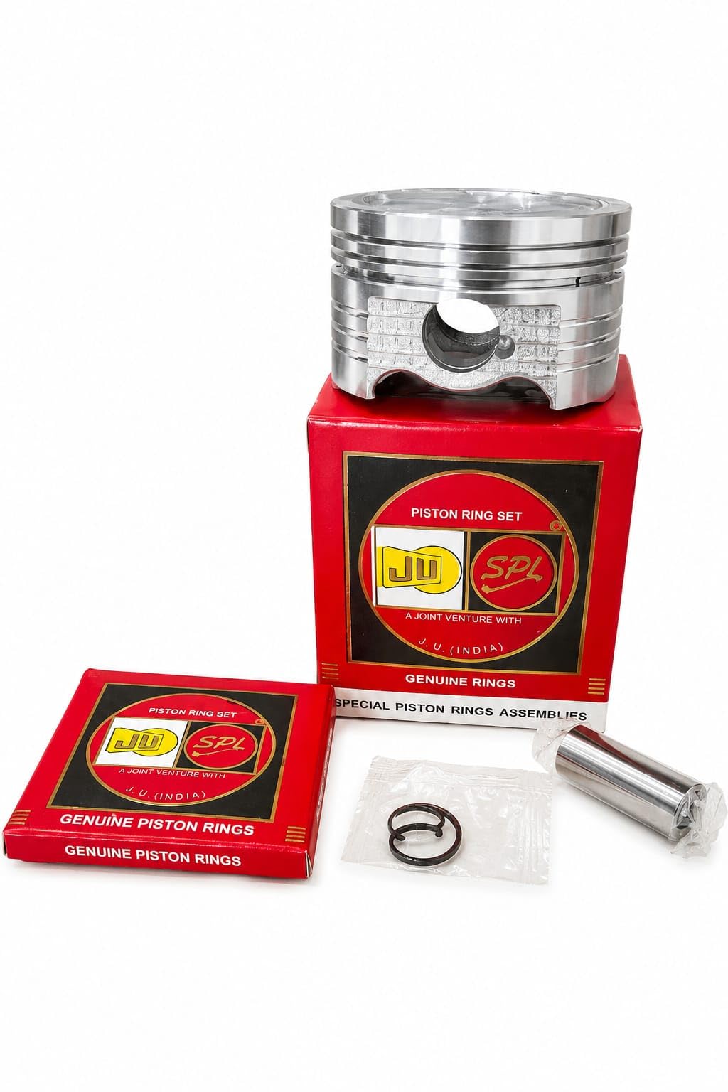 Piston Assembly Kit for Honda Unicorn | 57.30mm Diameter | OEM Ring | Tinning Surface (57.30mm - STD)-picture-30