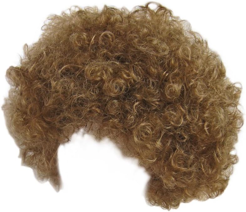 Economy Brown Afro Wig ~ Halloween Costume Party Wig (STC13034)