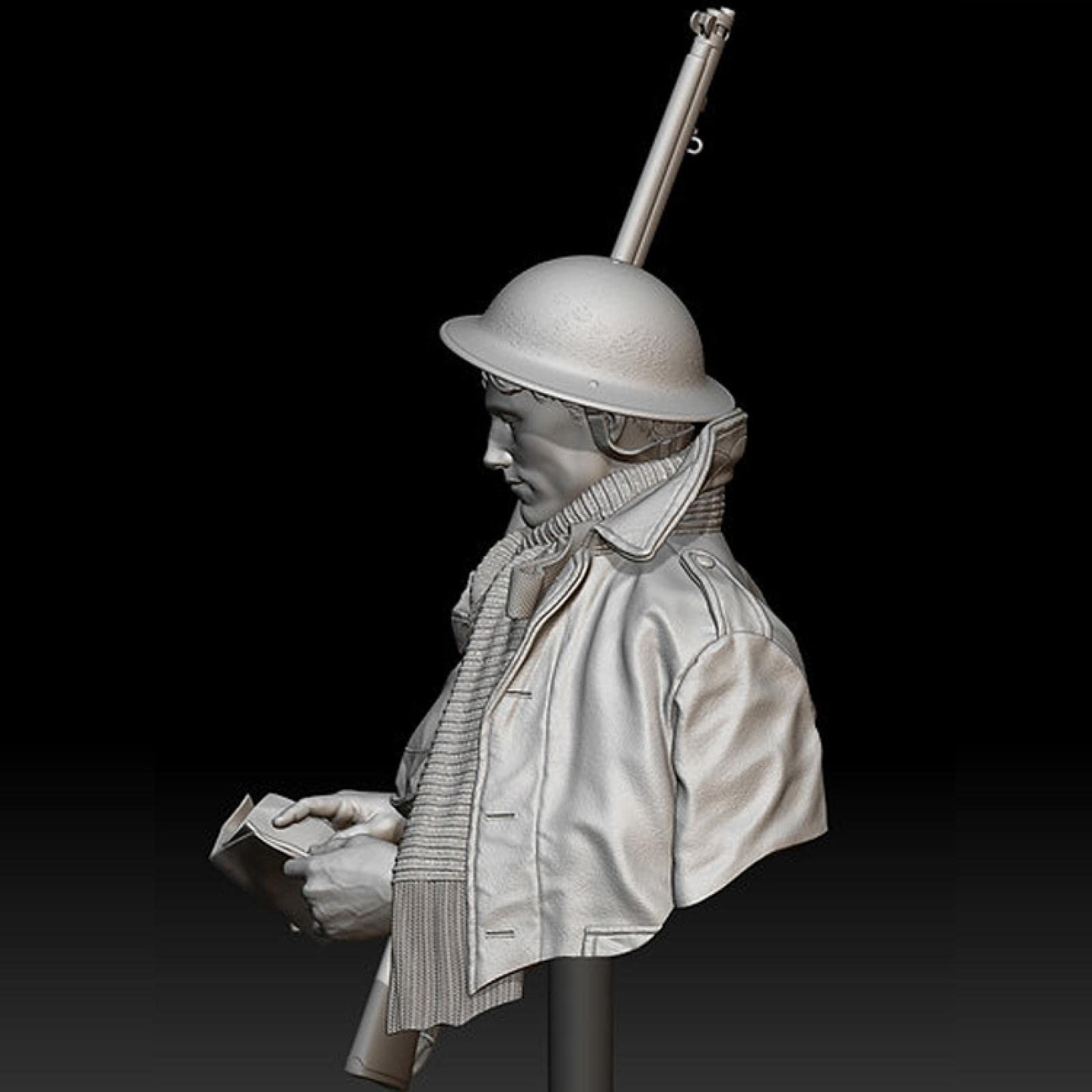 Modèle de buste en résine 1/10, figurine de soldat américain