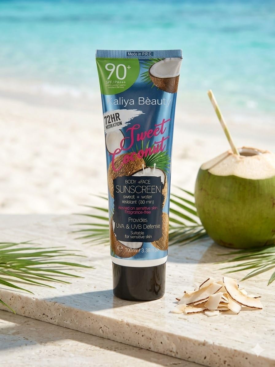 Hydrating Mineral Sunscreen SPF 90+ | Tinted, Non-Greasy Broad Spectrum | Infused with Ceramide III & Carrot Extracts | Lightweight, Water-Resistant & Paraben-Free Sun Cream (100Ml)-image-16