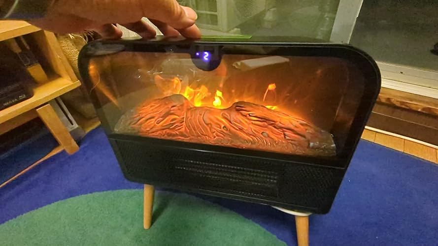 暖炉型 セラミックヒーター ECO知能恒温 3D疑似炎 3段階温風調節 Amazon | Pereis 暖炉型 セラミックヒーター ECO知能恒温 3D疑似