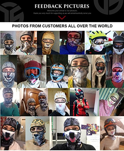 Wtactful BNB-03 Animal Balaclava Face Mask Breathable Wind Dust Uv Helmet Liner Protection Skiing Snowboard Snowmobile Cycling Motorcycle Driving Riding Biking Fishing Hunting Music Festivals Halloween Bnb03 thumb #5