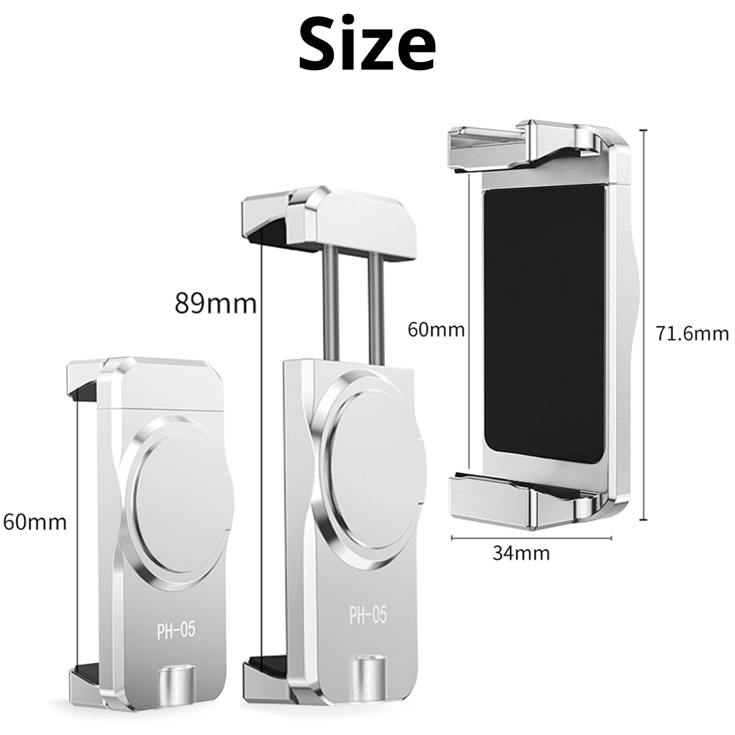 Supporto Magnetico Smartphone Per DJI OM 6/5/4 - Montatura Metallica Con Scarpa Fredda Per Microfono - Foto 12