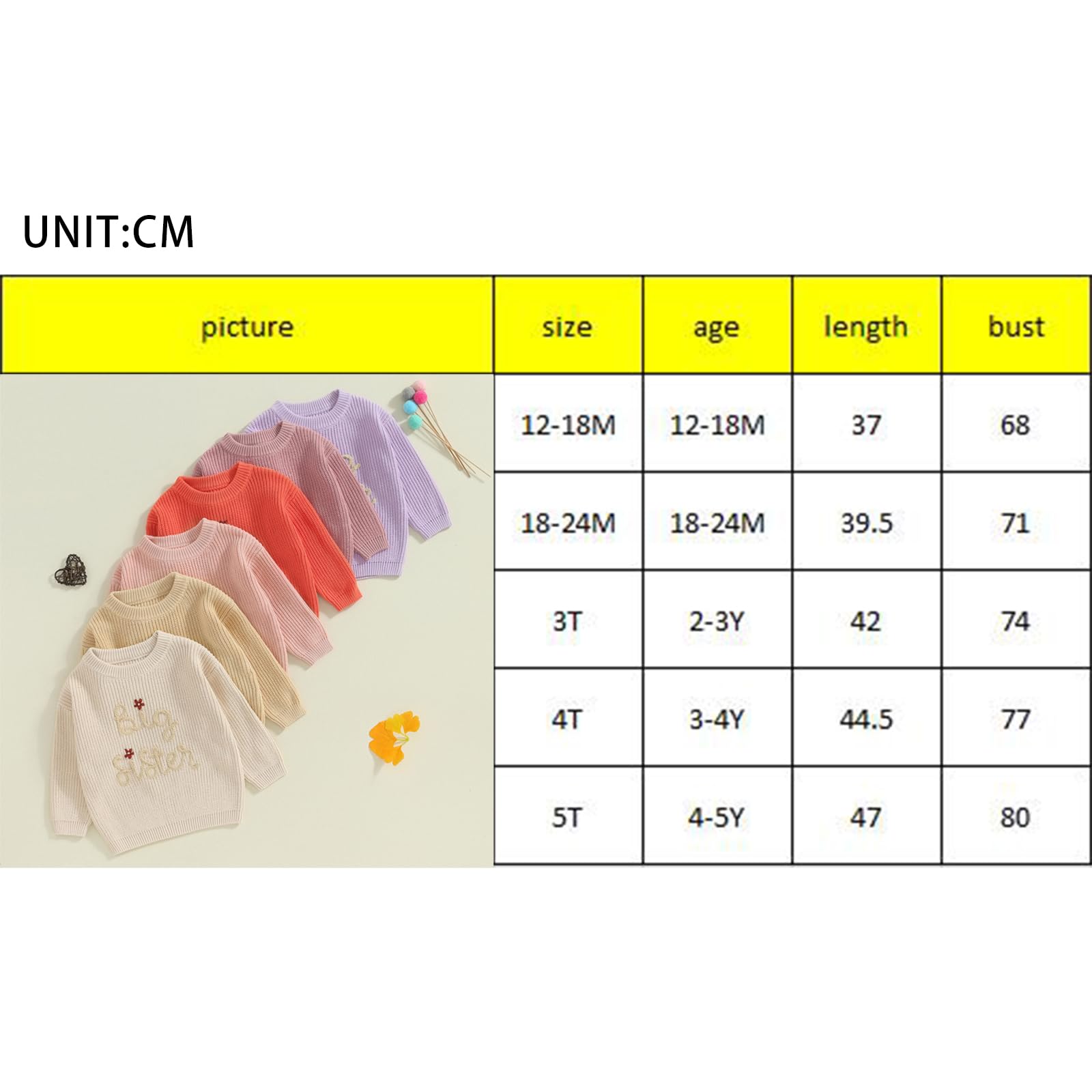 Yassiglia Big Sister Little Sister Abiti Abbinati Bambino Ragazze Autunno Inverno Maglione Carino Maglione Maglia Lettera Ricamo Pullover Top Maglieria