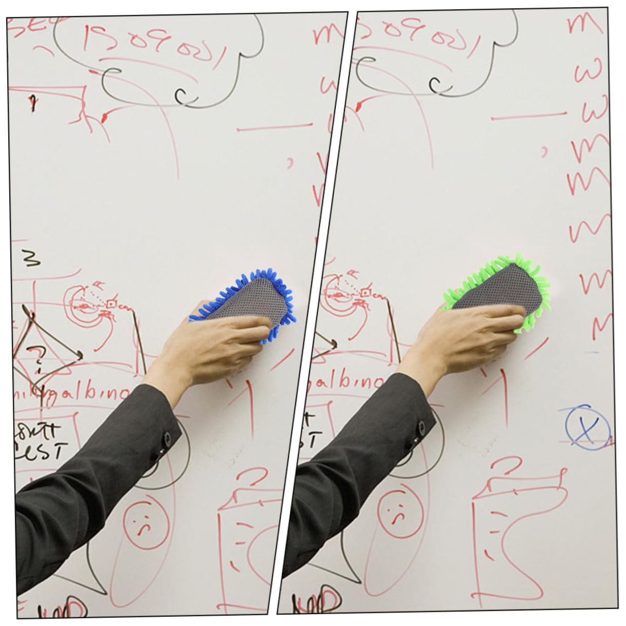 DOITOOL 3 Sätze Radiergummi Kindergäuer Whiteboard-radierer Trocken Abwischbar Trockenlöscher Für Das Klassenzimmer Whiteboard Trocken Abwischbar Trockener Tafelwischer Schwamm 4 Stück * 3