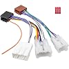 16Pin Radio Wiring Harness Kit for Toyota Car Stereo Wire Adapter 20Pin SWC Connector Compatible with RAV4 Camry Corolla Tacoma Tundra 4Runner Prius Sienna Sequoia Land Cruiser No JBL