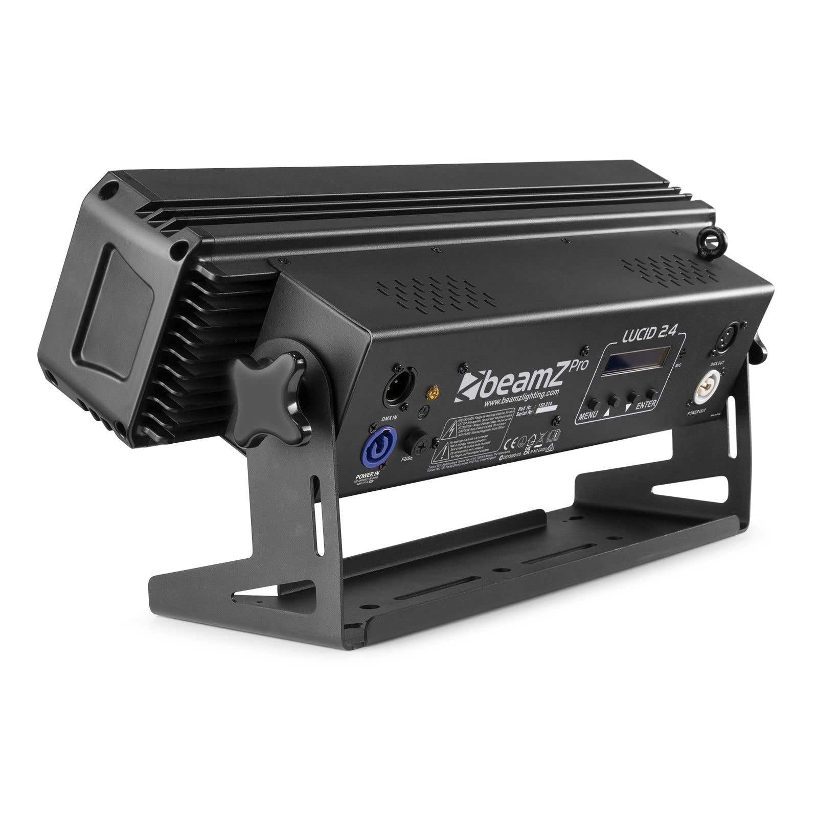 BeamZ Pro LUCID 2.4 - LED Bar 4 x 30 Watt COB RGBW, DMX, LED-Lichttechnik, Lichtleiste Profi, Washer, Master Slave, Luftkühler, Pixel Lichtbar, Bühnen, Eventtechnik