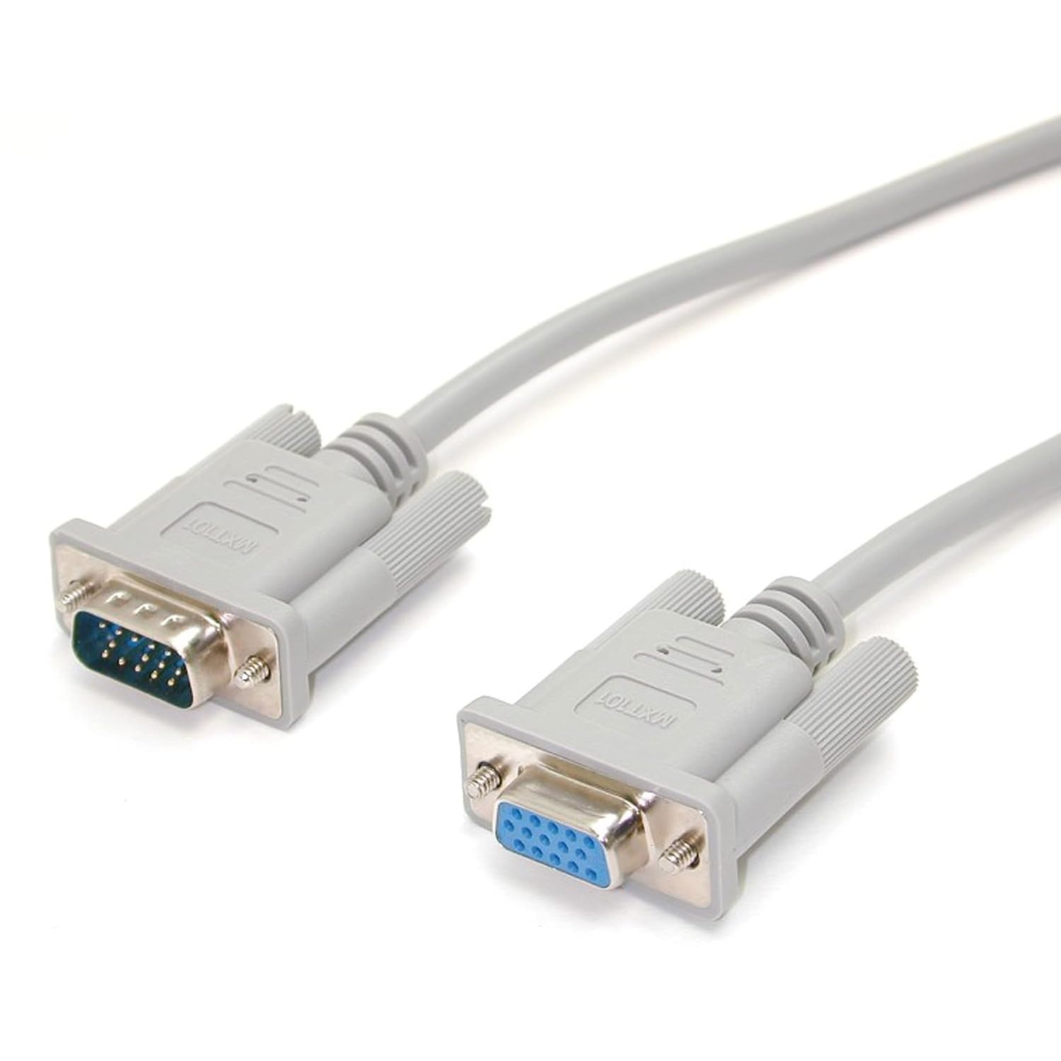 StarTech.com 15 ft VGA Monitor Extension Cable - HD15 M/F - Supports resolutions up to 800x600 (MXT105) Gray