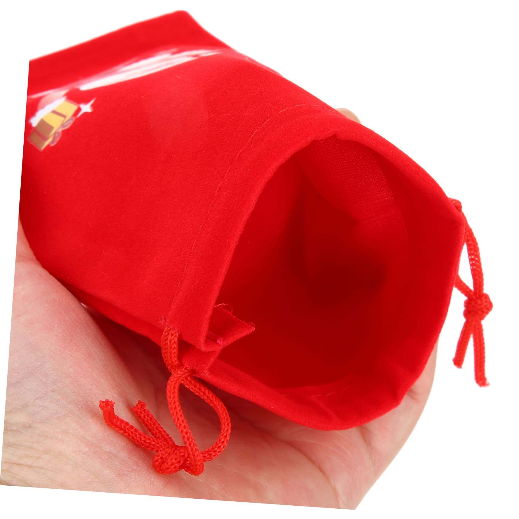 Didiseaon 30 Pezzi Sacchetto Di Con Coulisse Sacchetto Del Regalo Di Natale Di Immagazzinaggio Del Regalo Di Natale Con Coulisse Di Stoffa Con Coulisse