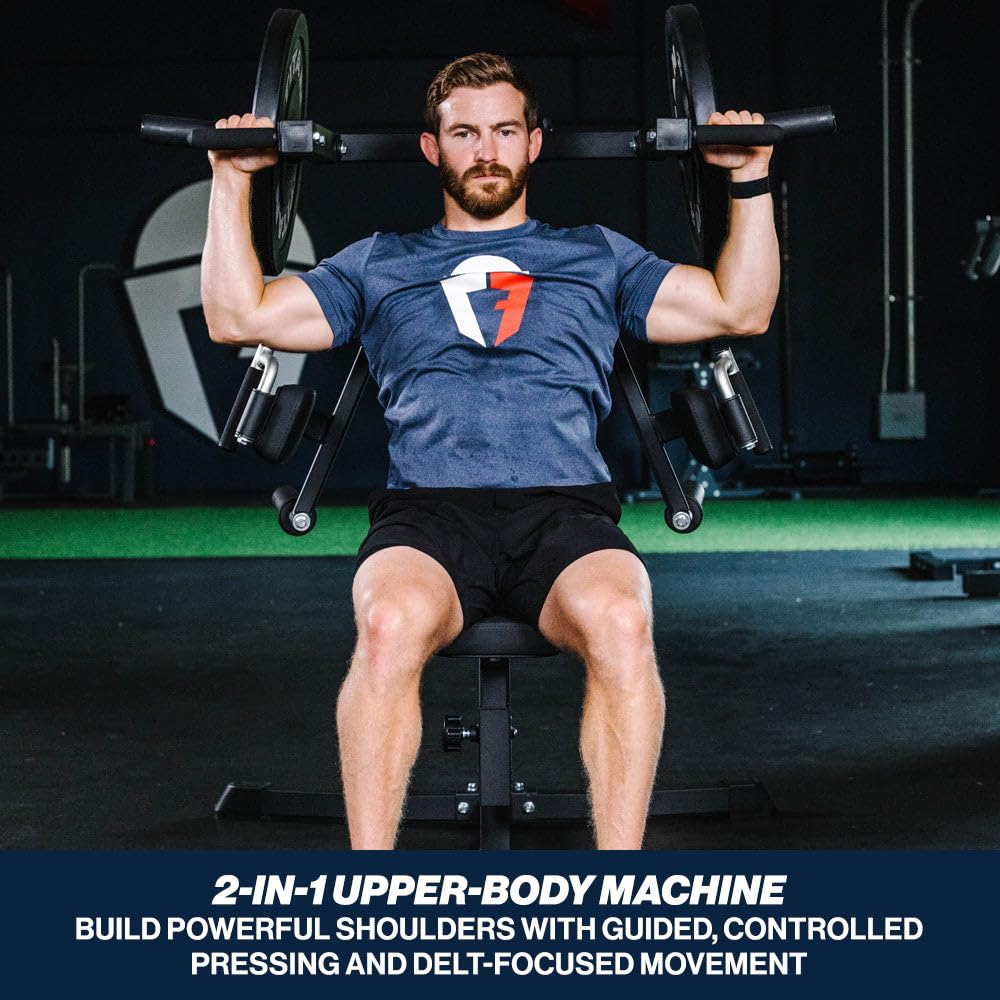 Amazon | Titan Fitnessプレート搭載三角筋とショルダープレス機、700
