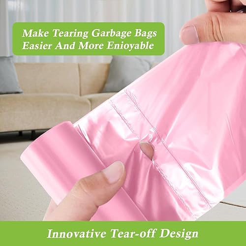 Miniatura 3 de RayPard - Bolsas de basura pequeñas de 2.6 galones, 120 unidades, se ajustan a cestas de basura de 8 a 10 litros, bolsas de basura fuertes de 2.5 a