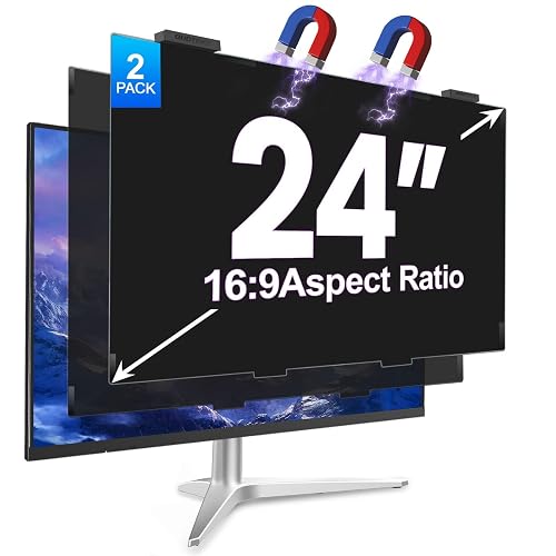 2 Pack Magnetic 24 Inch Privacy Screen Monitor