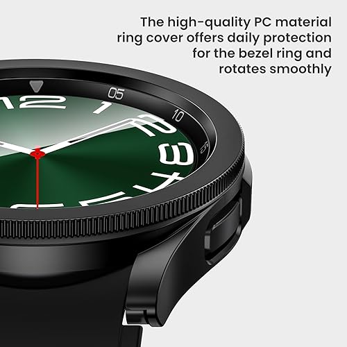 Miniatura 8 de Goton Paquete de 2+2+3 3 en 1 para Samsung Galaxy Watch 6 Classic de 1.772 pulgadas, protector de pantalla y funda, paquete de 3 protectores de