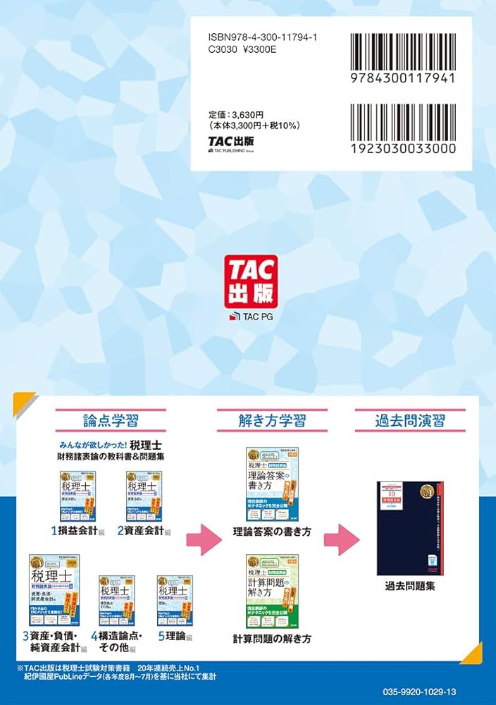 財務諸表論総合計算問題集 平成１５年度版/ＴＡＣ/ＴＡＣ株式会社（単行本） 税理士受験シリーズ 2025年度版 6 財務諸表論 総合計算問題集