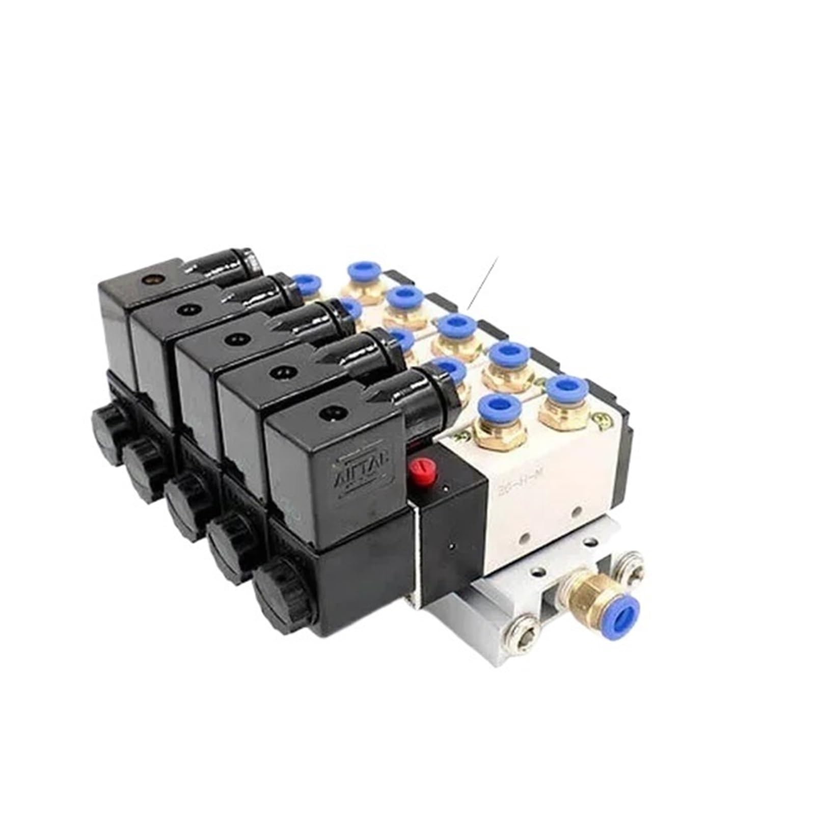 Bloc électrovanne pneumatique 4V210-08 pour réduire l'encombrement des tubes d'air
