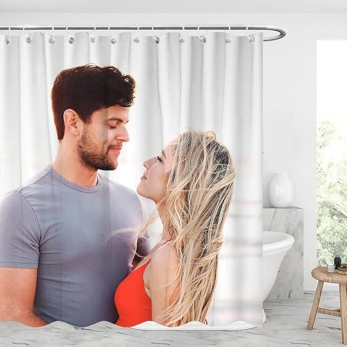 Miniatura 10 de BLINGPAINTING Cortinas de ducha con fotos personalizadas, cortina de ducha personalizada con imagen, cortina de ducha personalizada (72 x 84