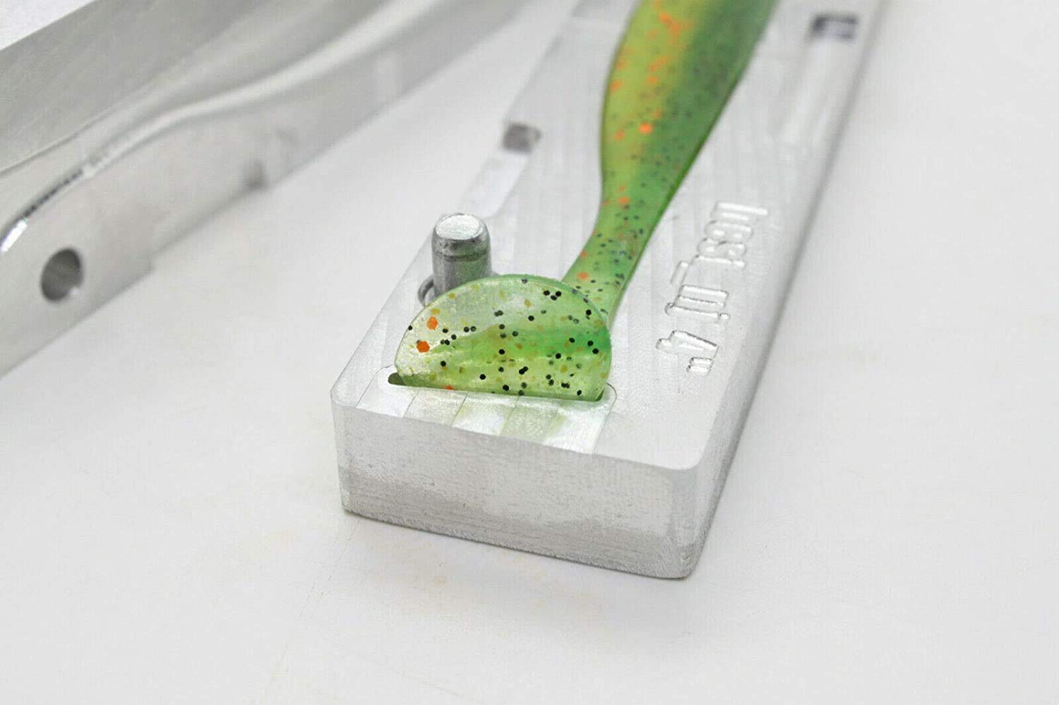 Molde de Pesca de plástico Flexible para la fabricación de señuelos por inyección fácil de 10,2 cm (Aluminio CNC)