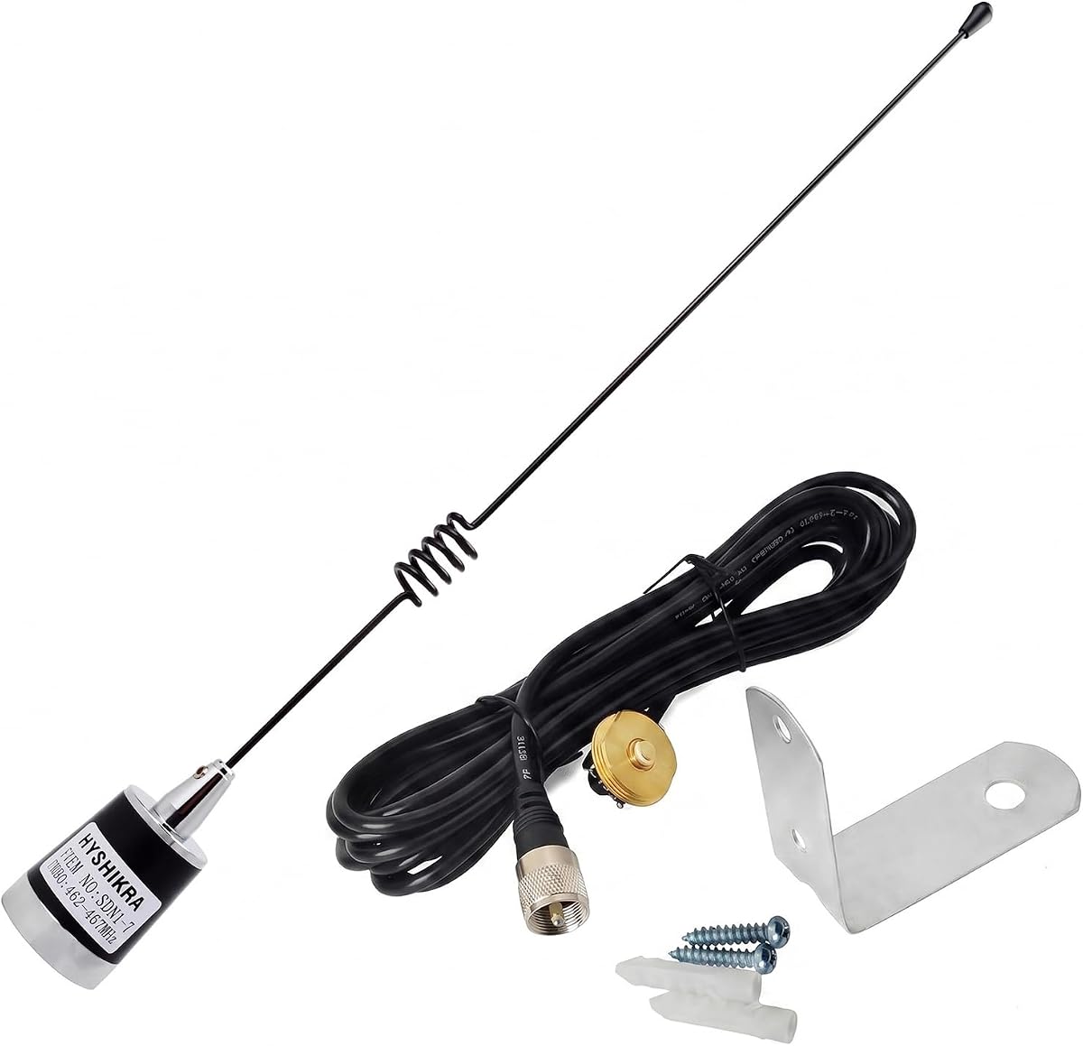 GMRS NMO Antenna Whip with Bracket Mount