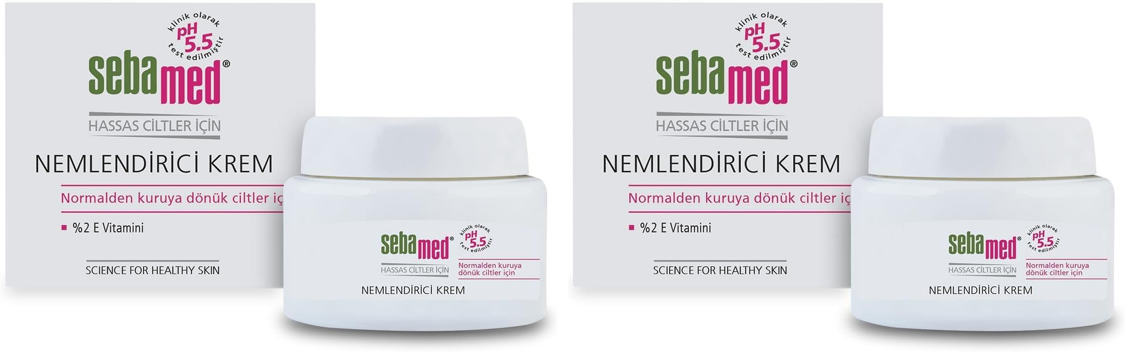 Sebamed%2 Vitamin E İçeren Nemlendirici Yüz ve Boyun Cilt Bakım Kremi – Günlük Bakım - 75 ml (2 paketi)