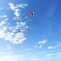 Vista 6 de Mint's Colorful Life - Cometa Delta para niños y adultos, cometa extremadamente fácil de volar, las mejores cometas para principiantes