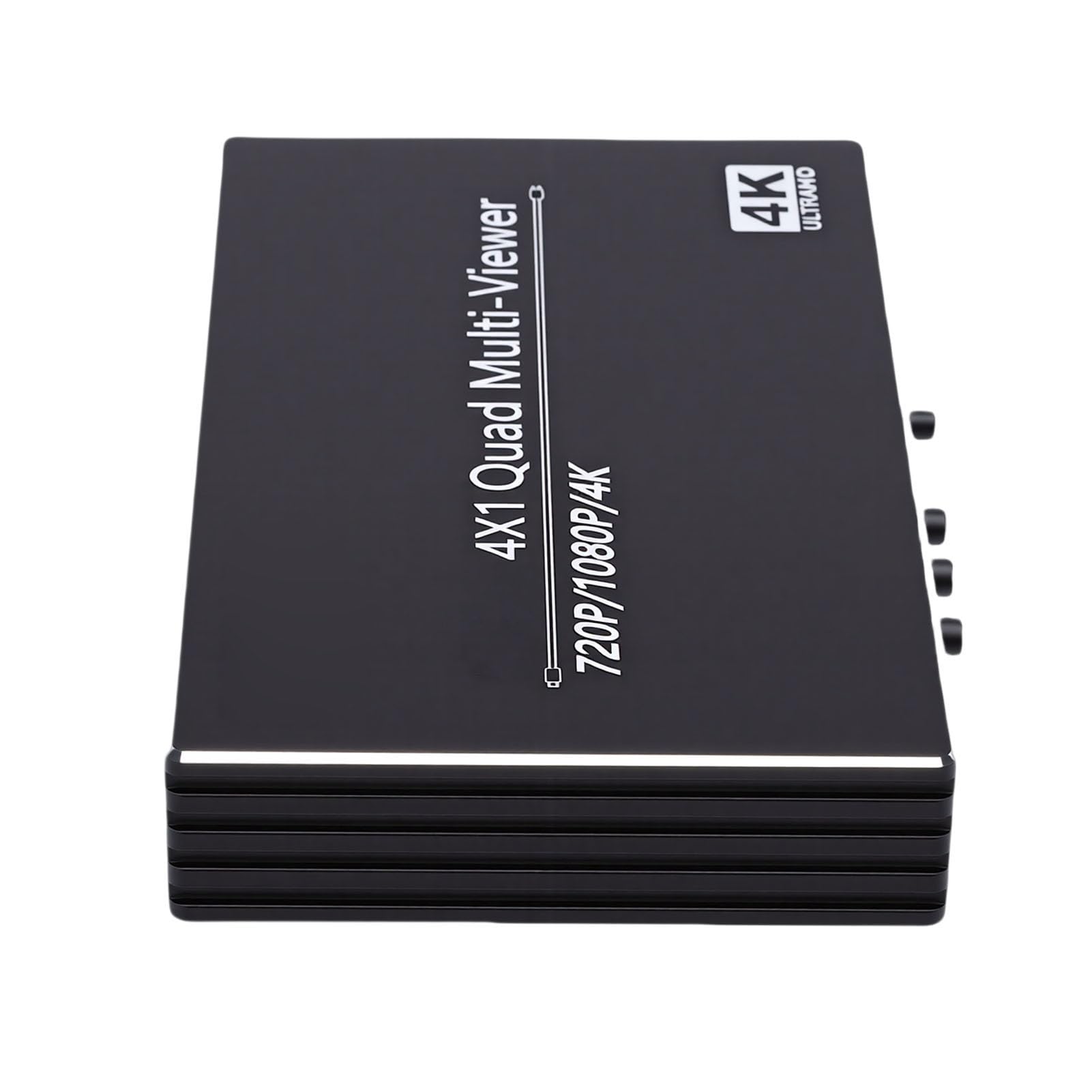 Jectse Conmutador Multivisor HDMI, Selector HDMI 4x1 4K a 30Hz con Control | Conmutador Multivista de Cuatro Pantallas 4 en 1 con Salida 1080P/720P.