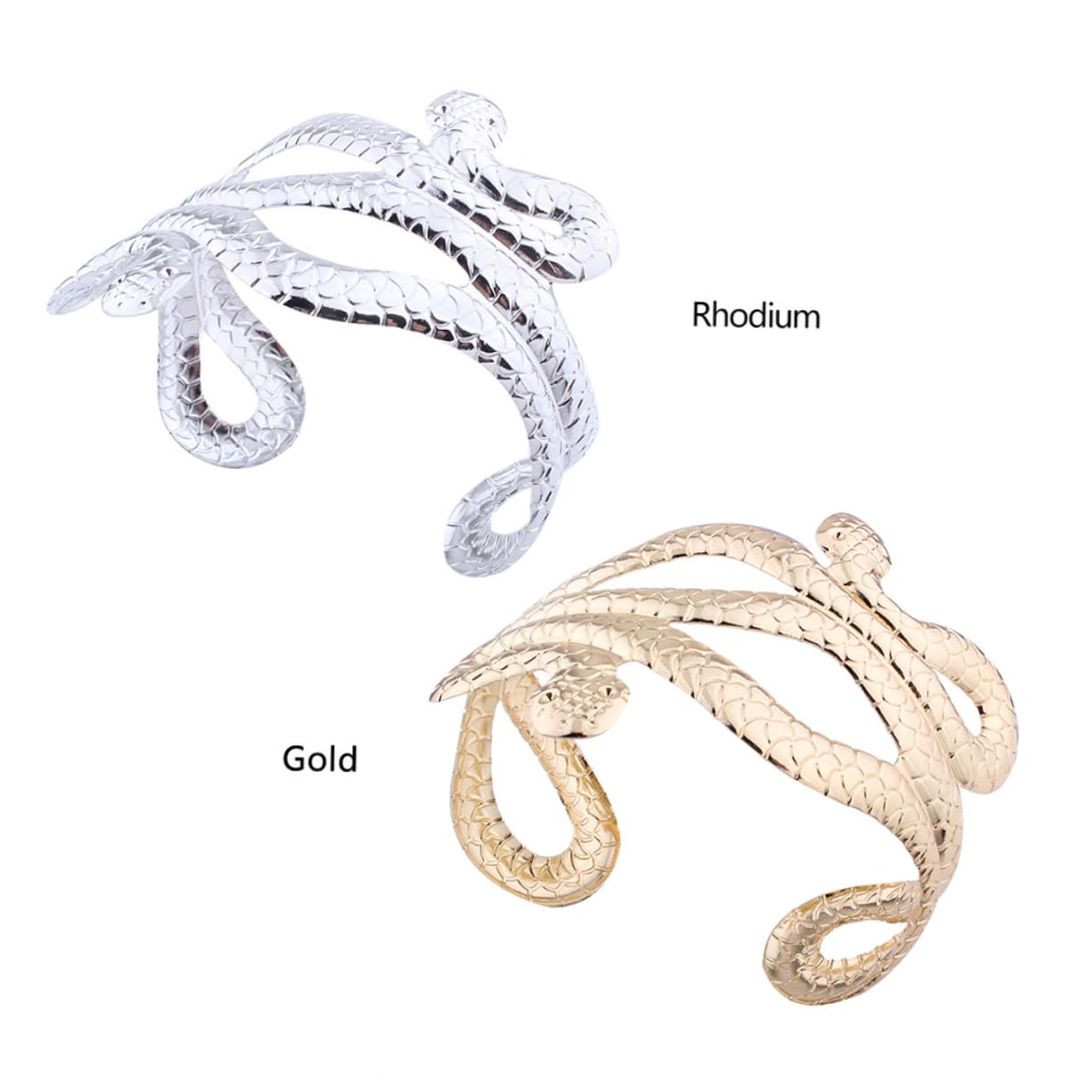 Girls Accessories 6 Stück Schlangen-Wickelarmband, Manschettenarmband für Damen, Schlangen-Armreif, Damen-Armbänder, golden Birthday Gift