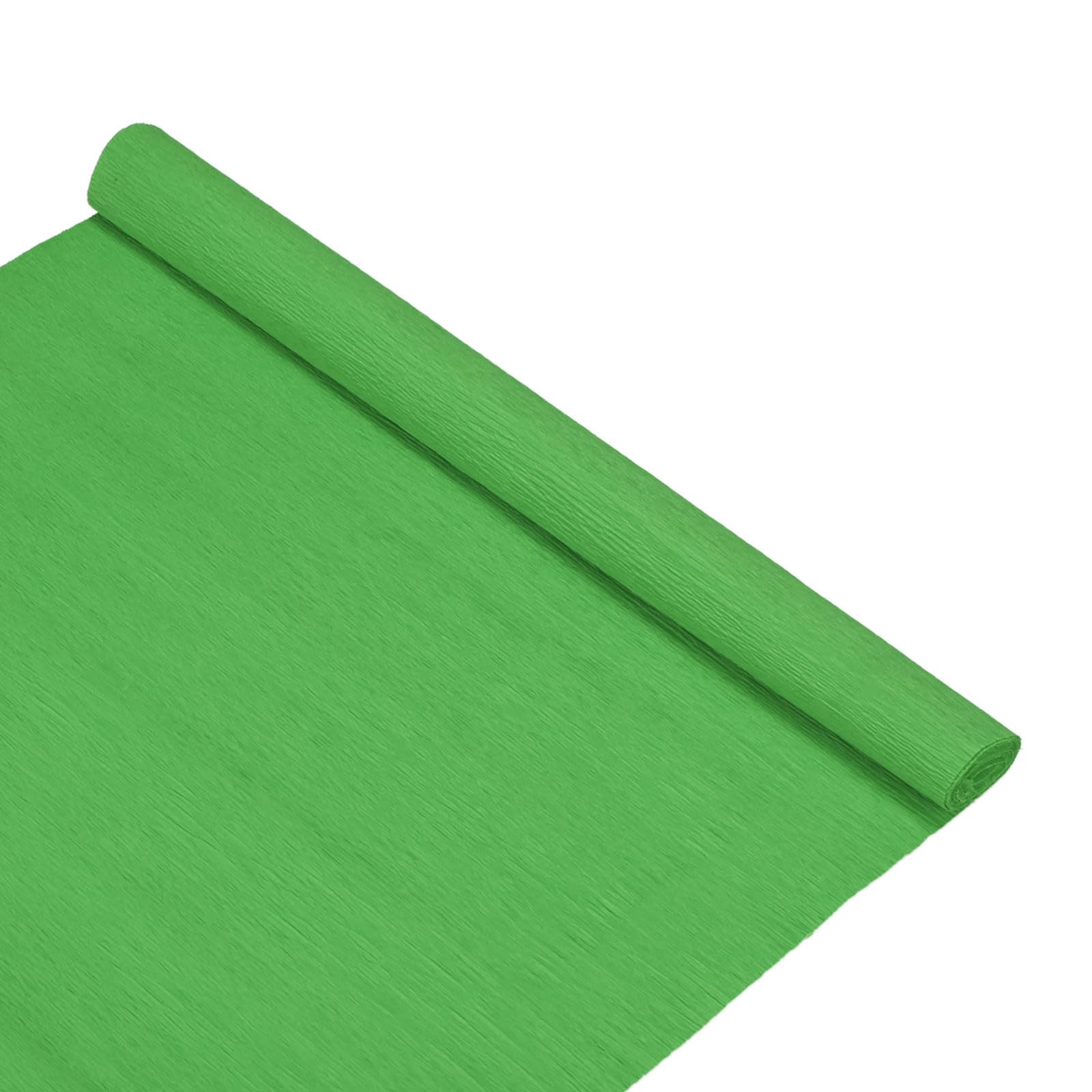 M METERXITY Crepe Paper, 8.2ft x 20 Inch /250 x 50cm Soft Wide Crepe Paper Streamer Sheet, Decorative Craft Streamer for DIY Craft/Flower Making/Decoration [Fruit Green]