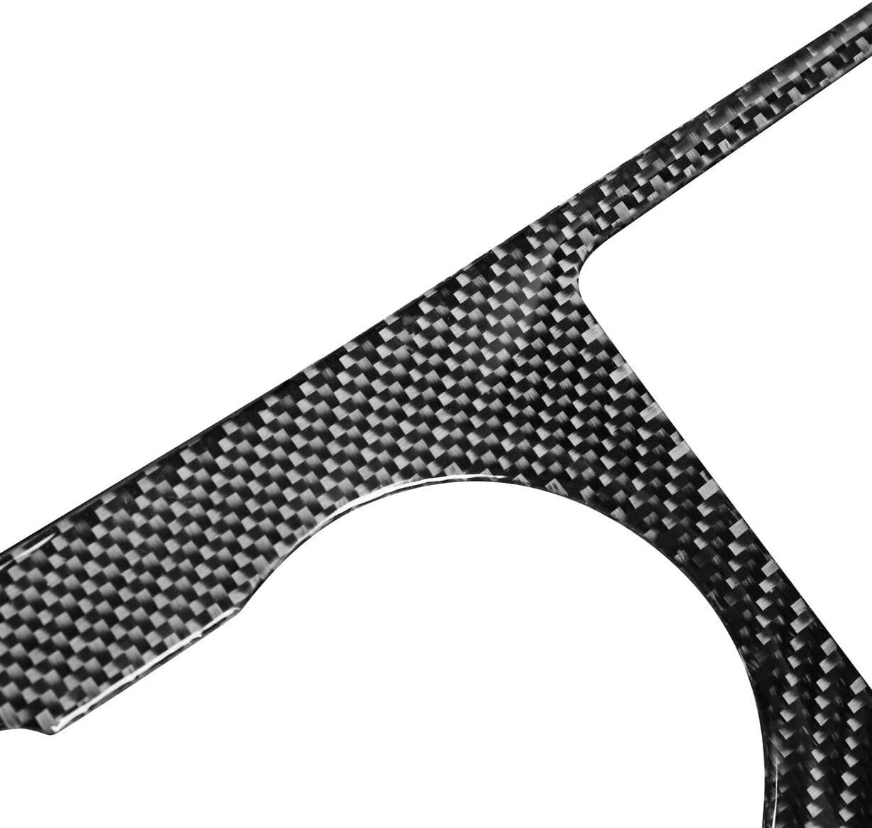 Carbon Fiber Gear Shift Box Panel Interior Decorative Trim Center Console Holder Cover Accessories for Ford Mustang 2005 2006 2007 2008 2009 Black