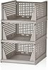 Deconox 3 Pieces Sliding Shelf Dress In-Cabinet Organizer, Stackable Unit for Kitchen, Bathroom, Childrens Room, Garage and Storage, Sliding Shelf In-Cabinet Clothing, Home Accessory Organizer SOIL
