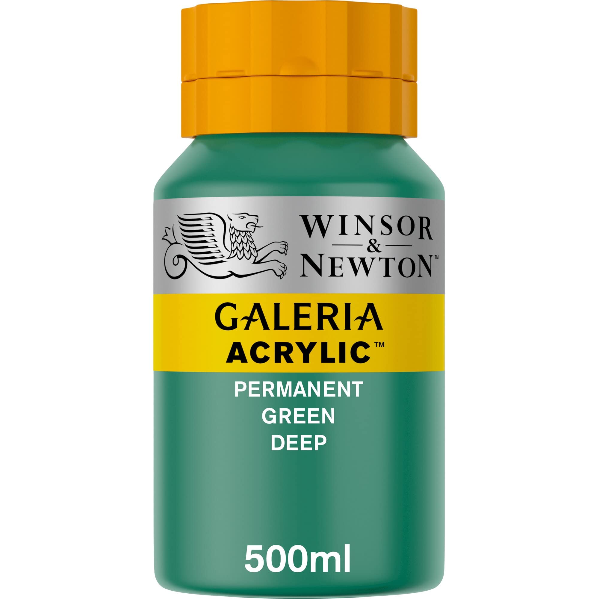 Winsor & Newton, Galeria Acrylic, Permanent Green Deep, 500ml