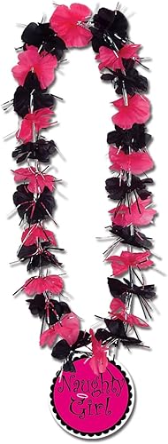 Beistle Party Lei with Naughty Girl Medallion, 33 pulgadas
