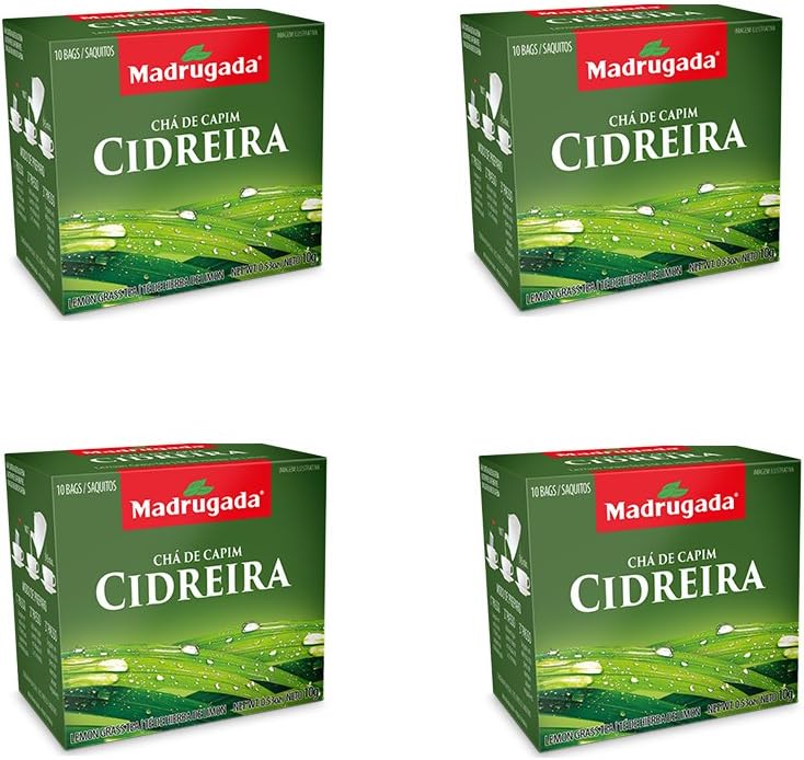 LemonGrass Tea Healthy Natural Gluten and Caffeine Free from Brazil 40 Box Bundle
