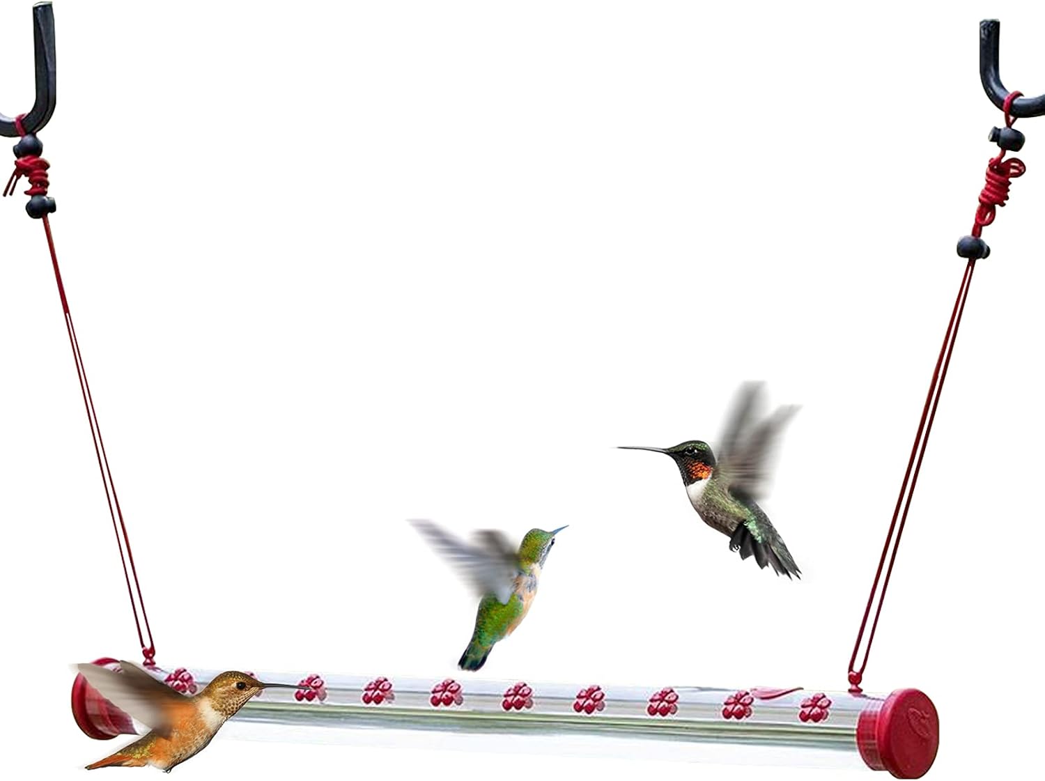 Tubos de alimentación de colibríes Estación de alimentación de pájaros Comederos de pájaros para el jardín Comederos de pájaros a prueba de ardillas Comederos de pájaros Rspb Tubo de tubería colgante