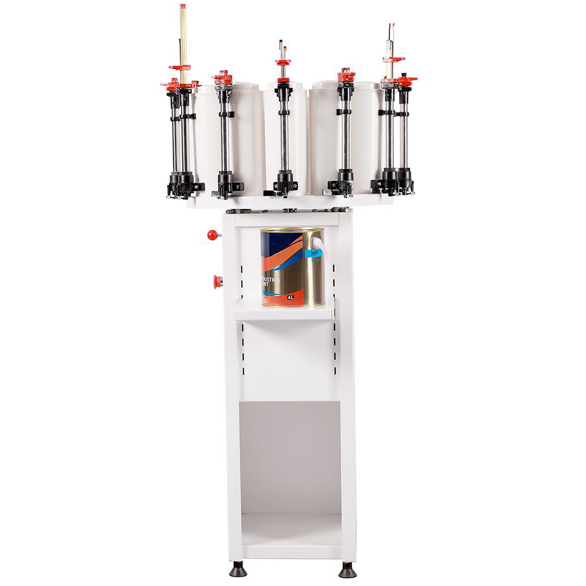 HQHAOTWU Paint Colorant Dispenser 12 Canister Base Manual Paint Shaker Mixer Paint Colorant Mixing Machine 2.3L Drum Capacity for Water and Oil Colorant Multi-Toning Colorant Matching Machine 110V