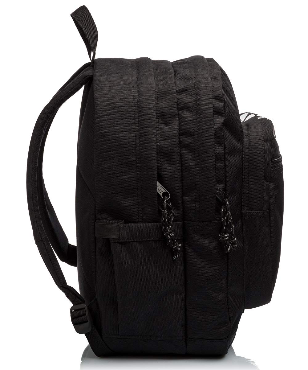 Invicta Jelek Zaino Scuola Media Ragazzo Ragazza, Scuola Superiore, Tinta Unita, Scomparto PC, Tasca Borraccia, nero bianco