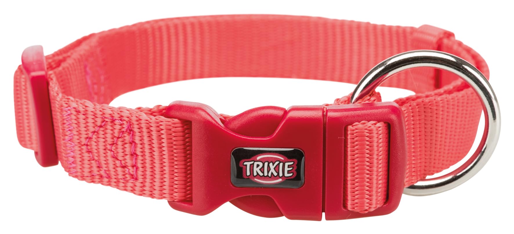 Trixie Premium Dog Collar Belt, Stylish Design, Adjustable Webbing Tape, Strain Relief, with Leash Connector, Neck Collar for Dogs, 35-55 cm (M-L, Coral) (B07XQG9N5C) Amazon Price History, Amazon Price Tracker