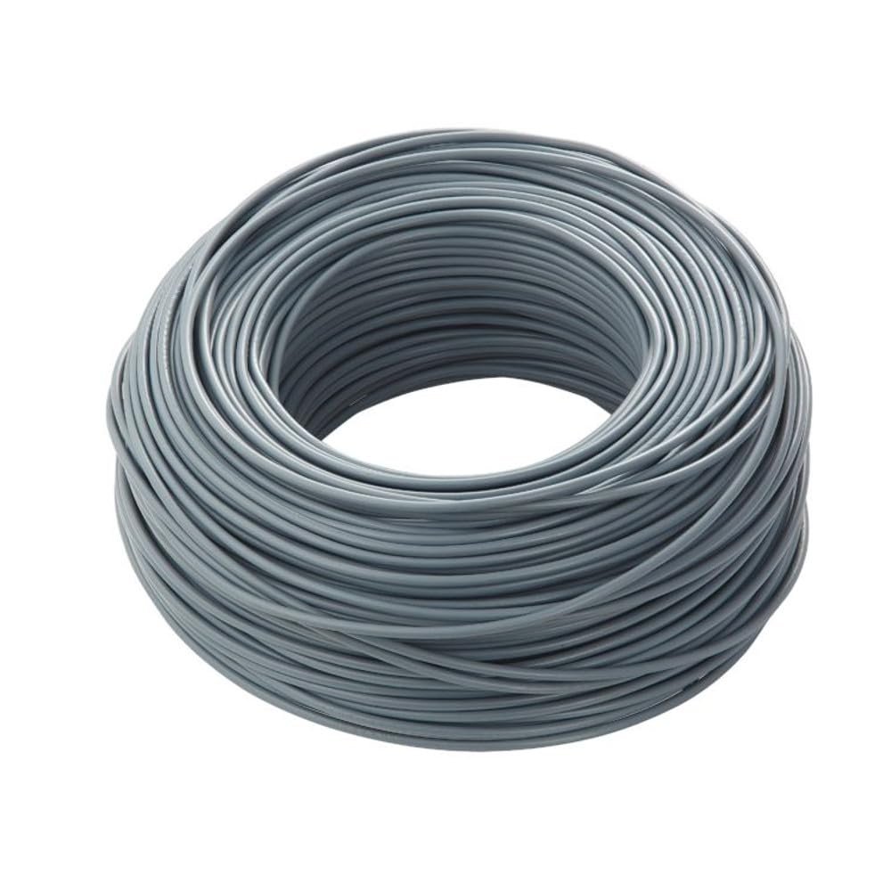 Cavo Icel FS17, Matassa Metri, Filo Elettrico Unipolare Isolante, Impianti Elettrici, Case, Imprese Edili (Grigio, 1 x 4 mm)