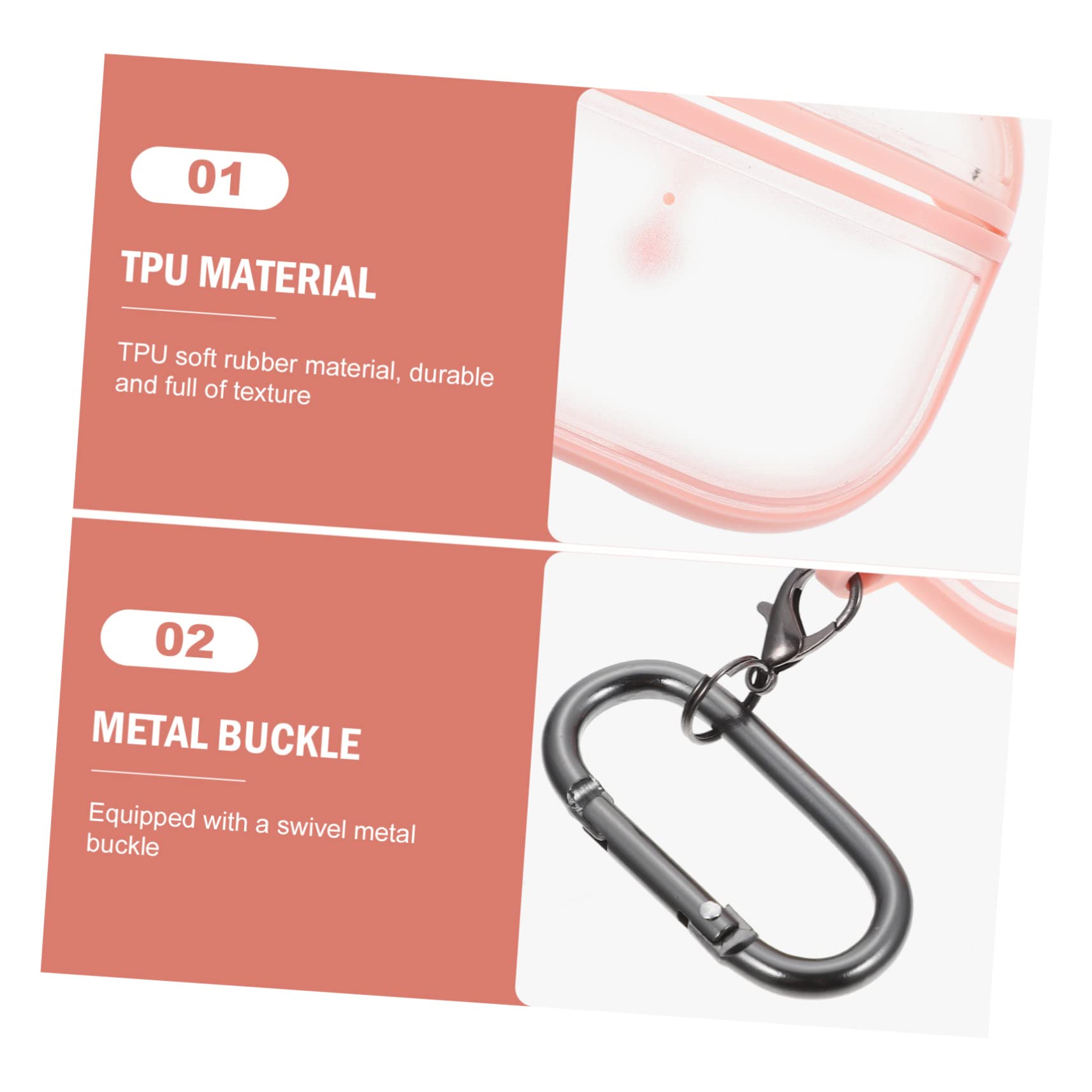 jojofuny 5juegos Estuche Protector De TPU para Auriculares Inalámbricos Compatible Resistente y Rasguños Diseño Ligero y Moderno para Llevar Mochilas