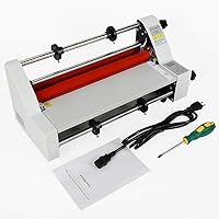 Vista 2 de Máquina laminadora, V350 13 pulgadas Máquina laminadora de laminado en frío en caliente cuatro rodillos de control de temperatura digital Laminador