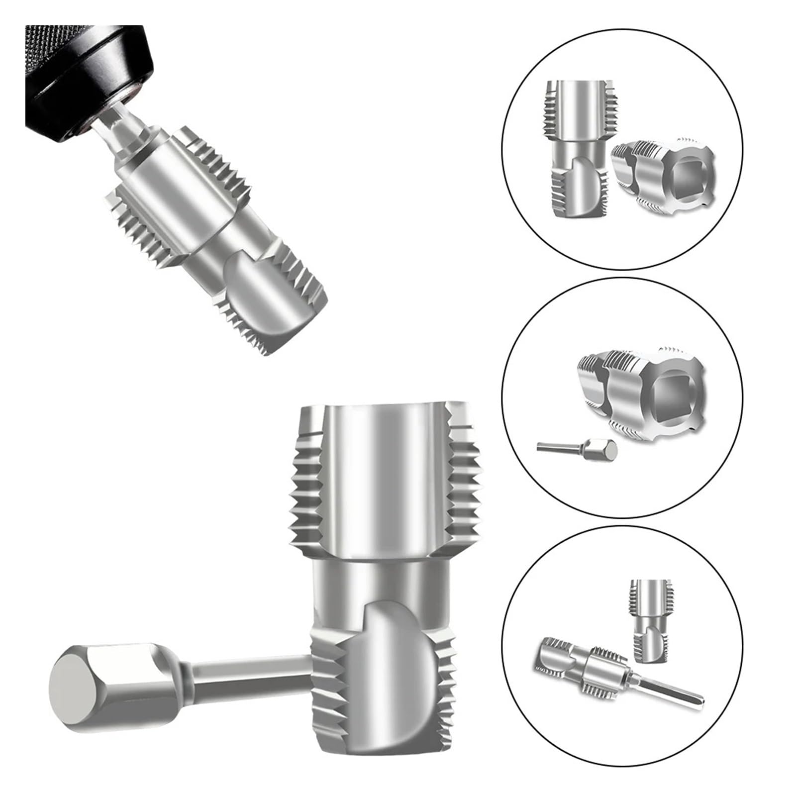4/6 Punti PPR Apri Filettatura Interna per Tubi dell'Acqua Rubinetto Conico per Filettatura Interna per Tubi da 1/2" e 3/4" per Tubi, rubinetti