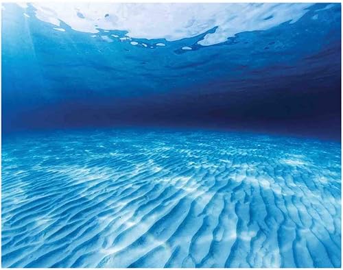 Miniatura 3 de Mural de pared de 100 x 100 pulgadas, tiro bajo el agua del fondo de arena rizado en el mar de Andamán, Tailandia, decorativo, autoadhesivo,