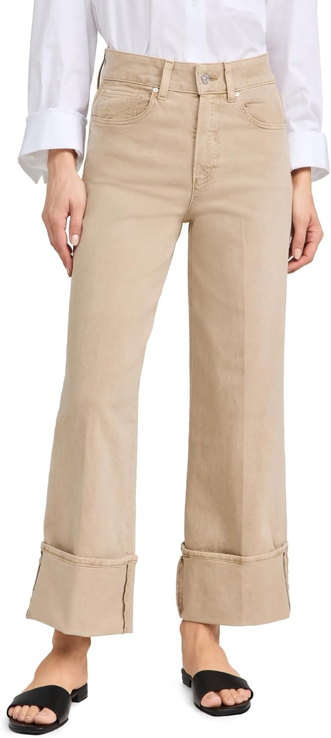 PAIGE Women's Sasha Ankle Wide Cuff Jeans