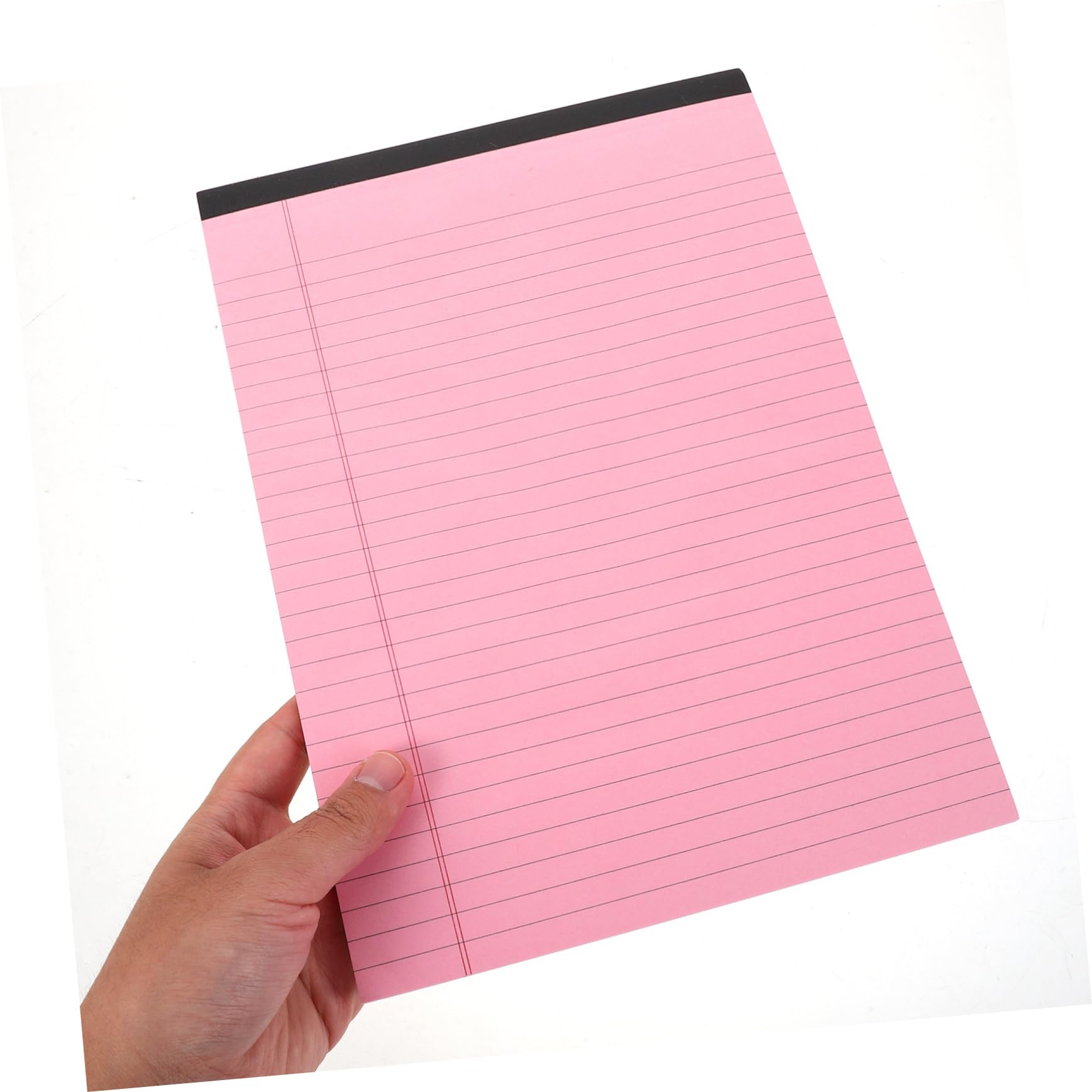 Angoily 4 Stück Rosa A4 Notizbücher mit Linierten Seiten und Abreißbarem Papier Horizontal im Querformat für Büroarbeit und Schule Praktisches Schreibheft mit Geteilten Spalten