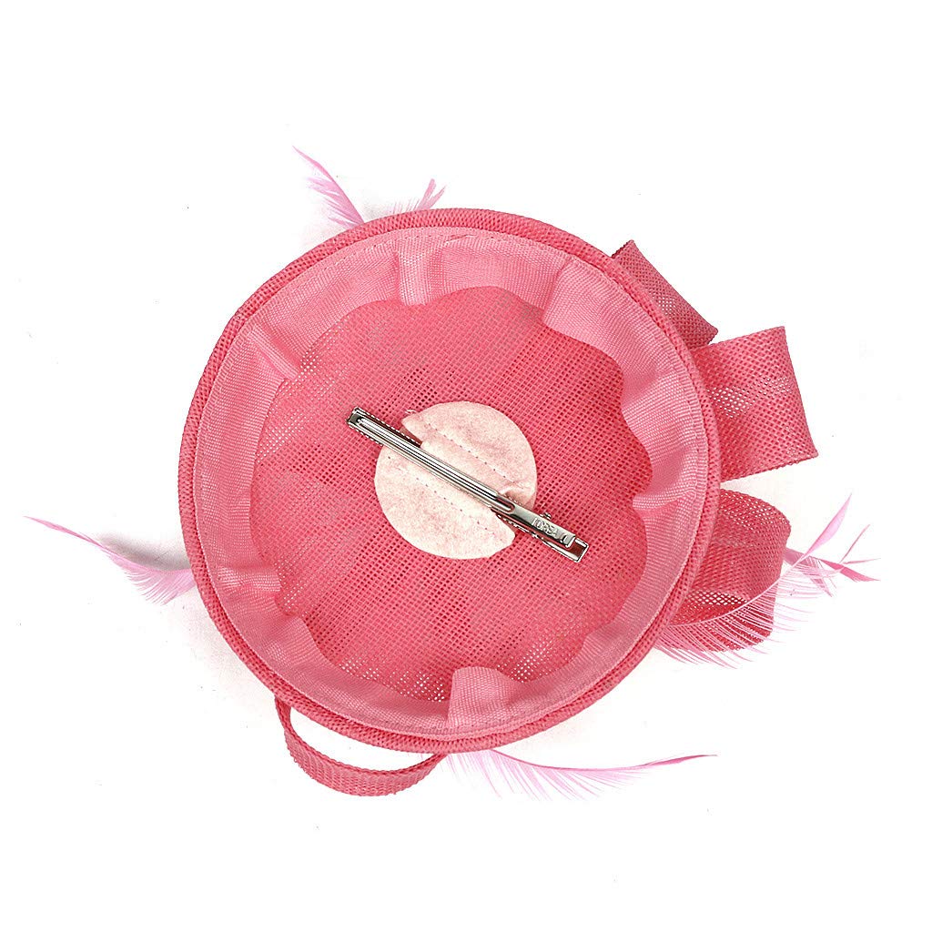 Fascinators Hat Flower Mesh Feathers Headband Derb? Hat  display picture 1